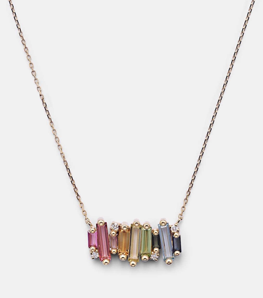 Collier en or 14 ct avec diamants et pierres | Suzanne Kalan