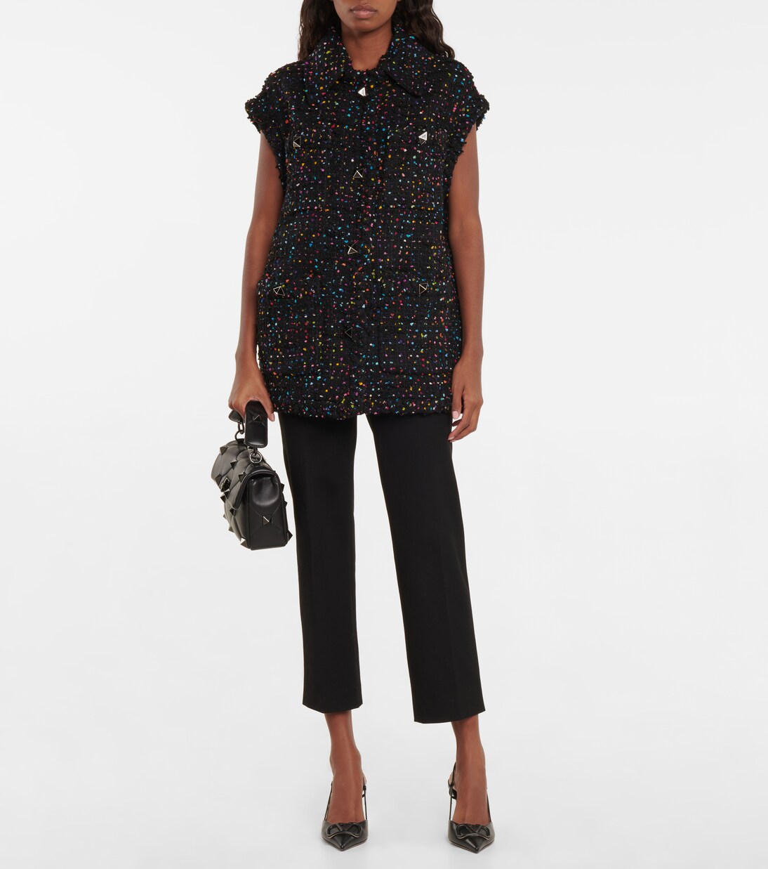 Tweed vest in multicoloured - Valentino | Mytheresa
