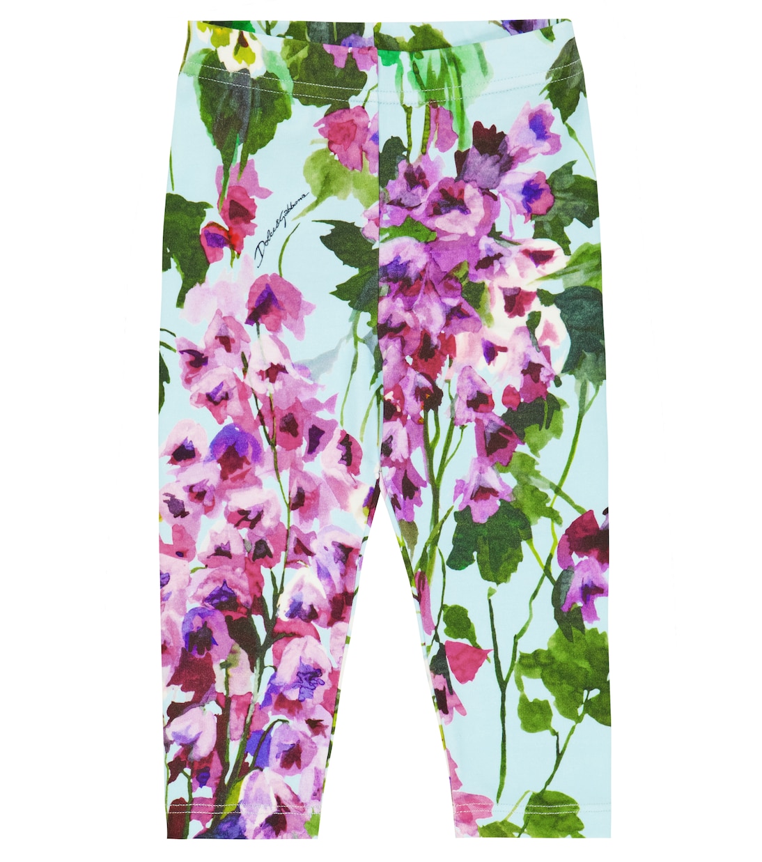 Baby floral cotton-blend leggings | Dolce&Gabbana Kids