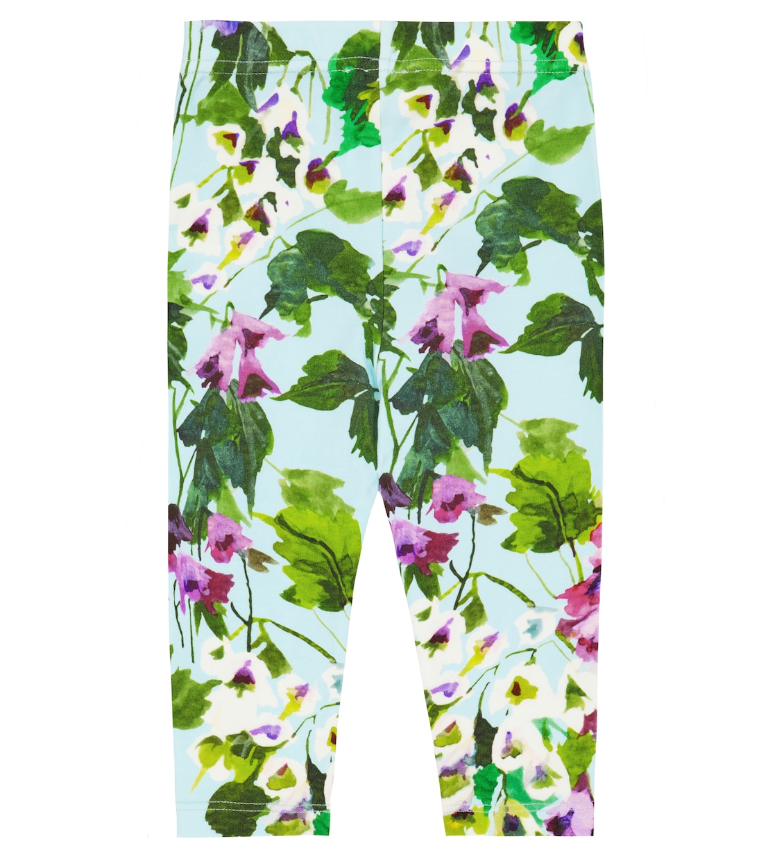 Baby floral cotton-blend leggings | Dolce&Gabbana Kids