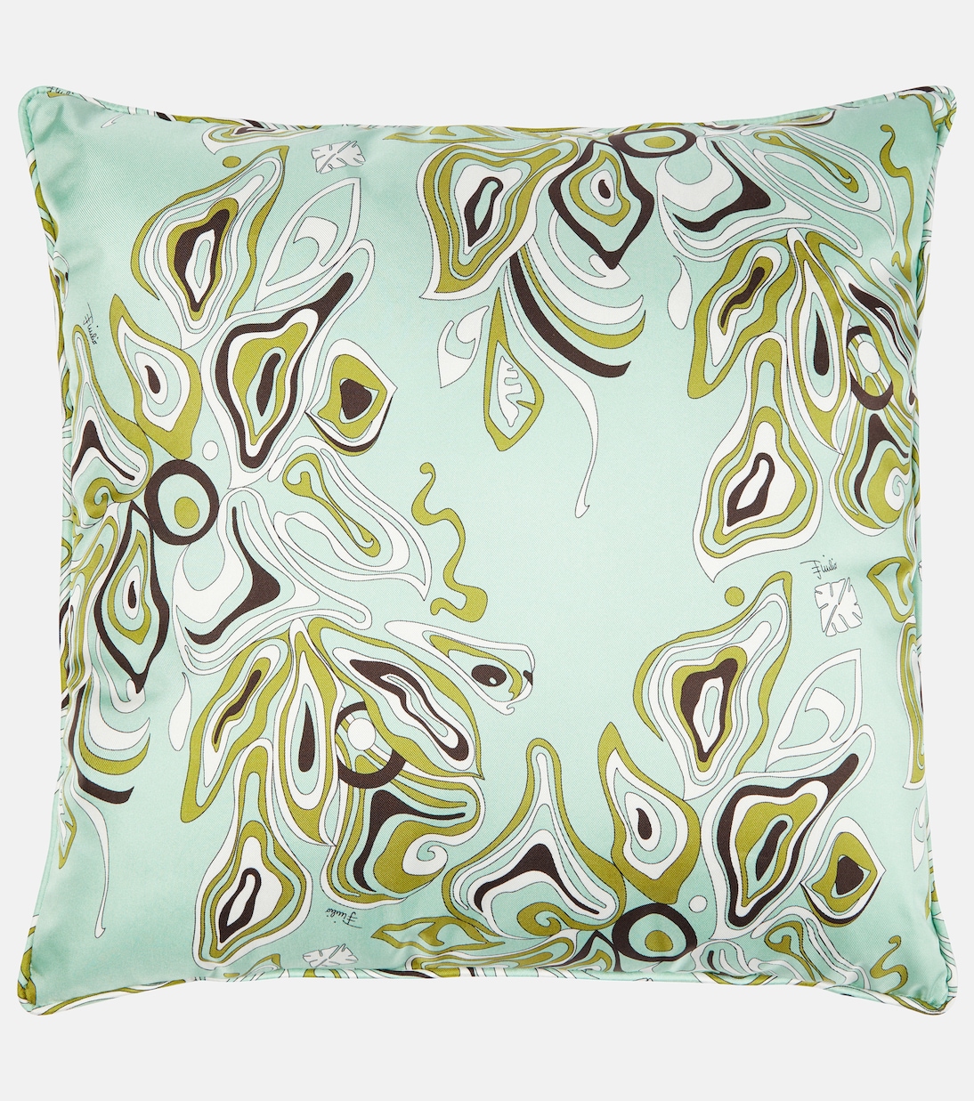 Printed silk cushion | Pucci