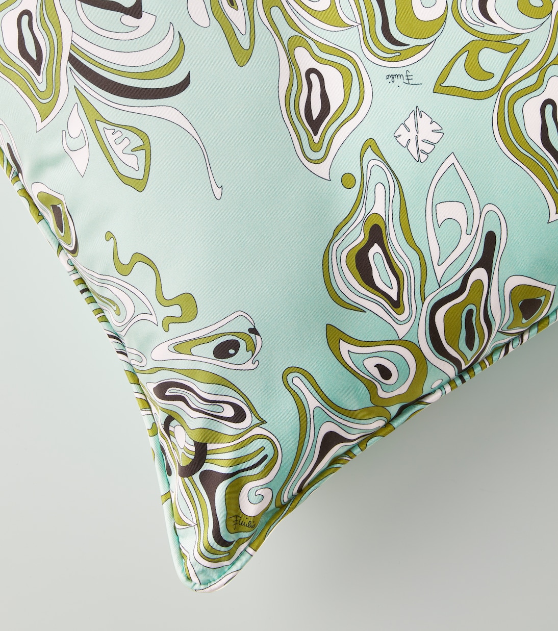 Printed silk cushion | Pucci