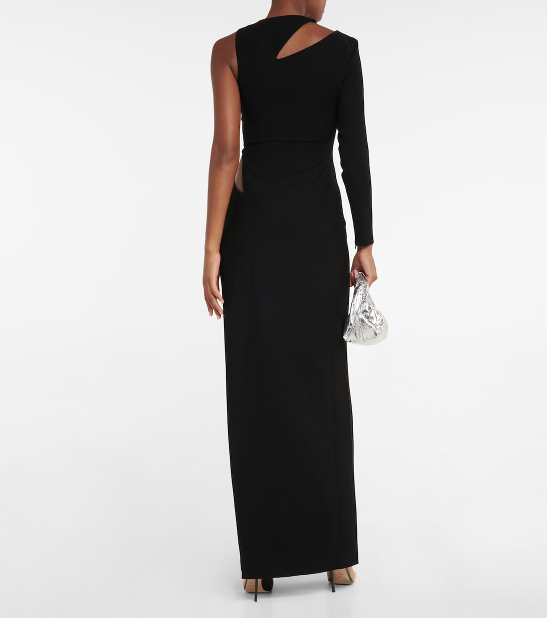 One-shoulder cutout gown | Mônot