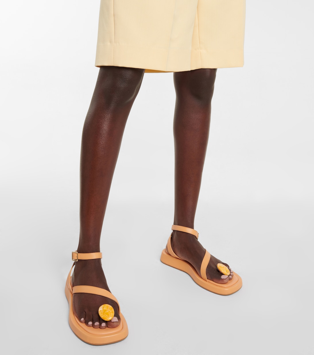 x GIA/RHW - Sandali infradito Rosie in pelle | Gia Borghini