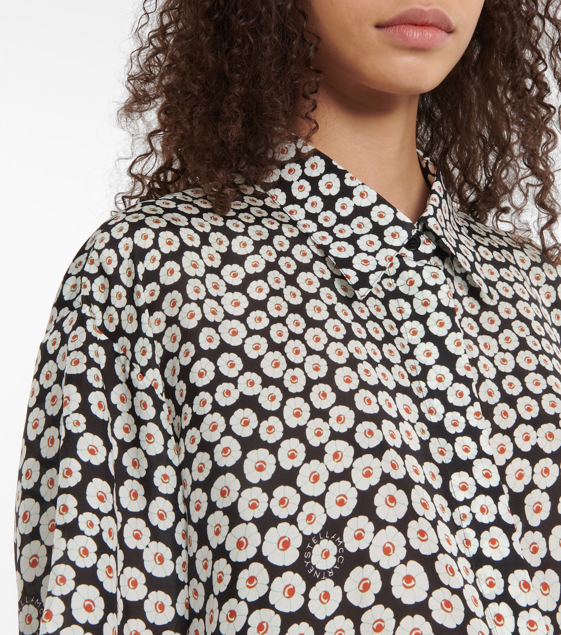 Floral silk shirt | Stella McCartney