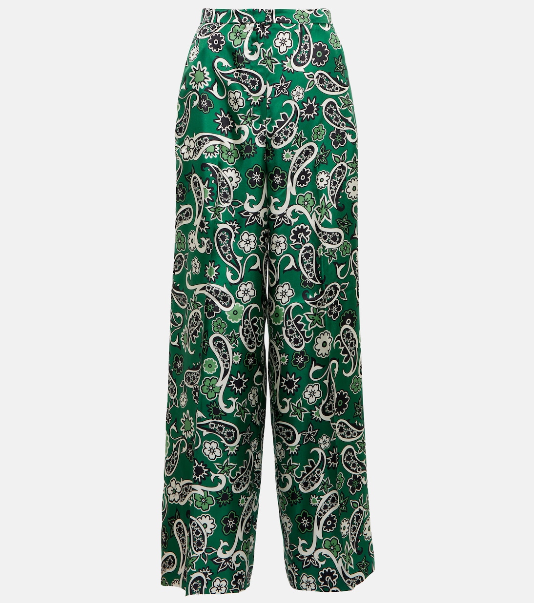 Pantalon ample Paisley Power en soie | Dorothee Schumacher