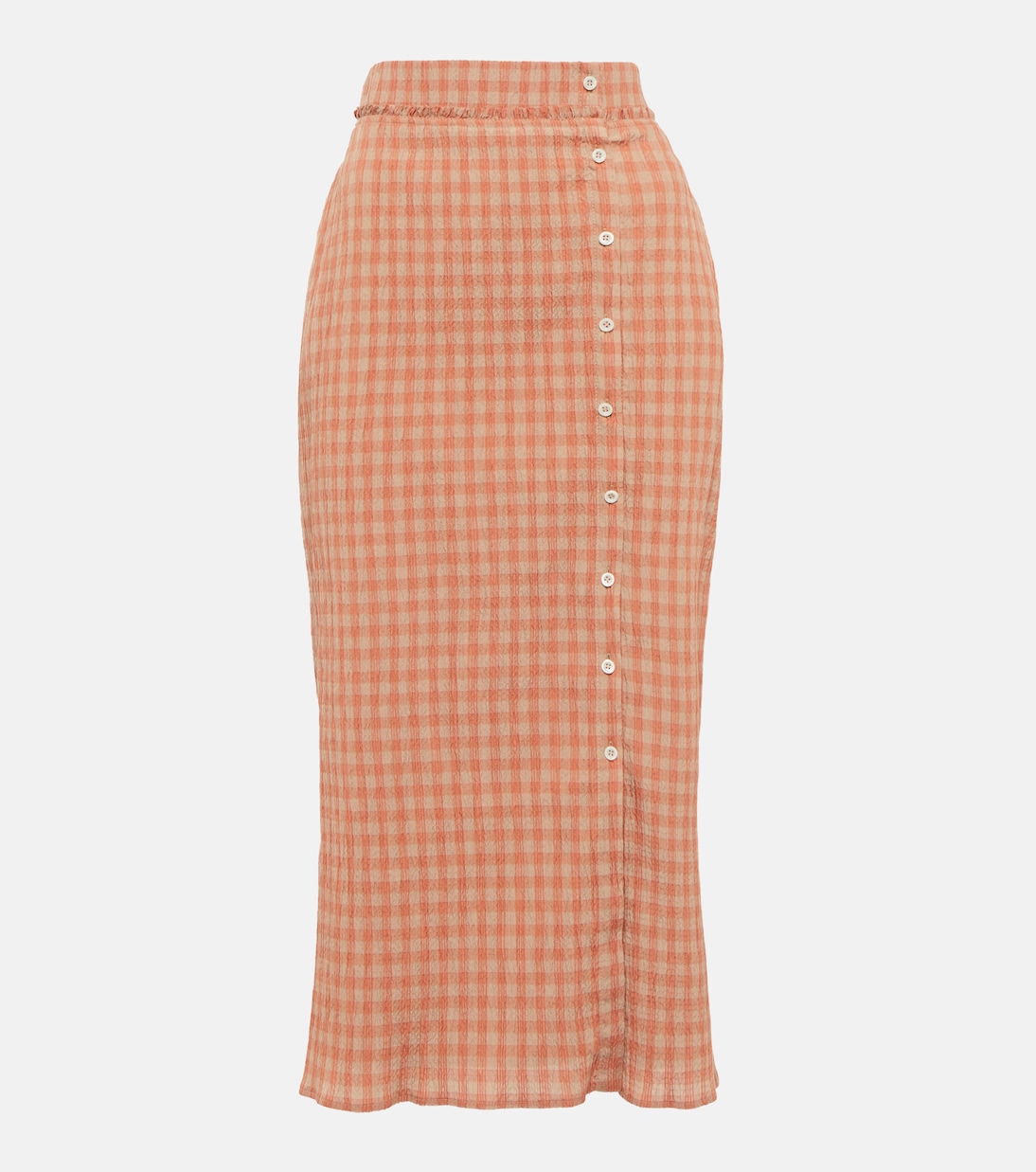Jupe midi Belili en coton et soie | Altuzarra