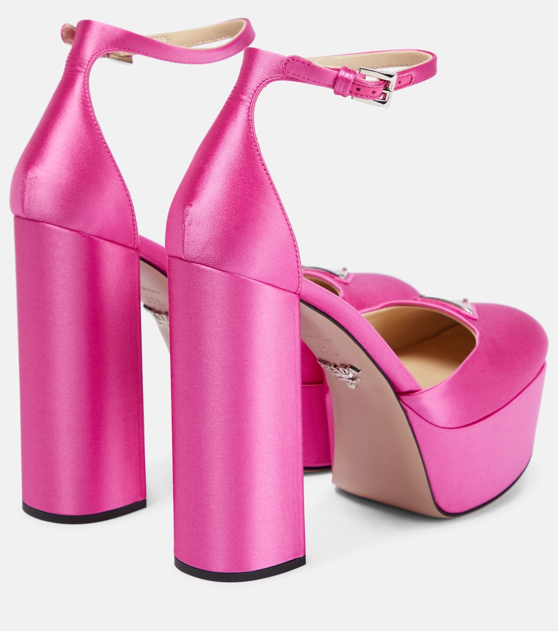 Pumps in raso con plateau | Prada