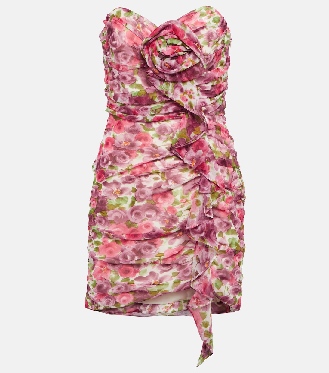 Floral silk minidress | Alessandra Rich