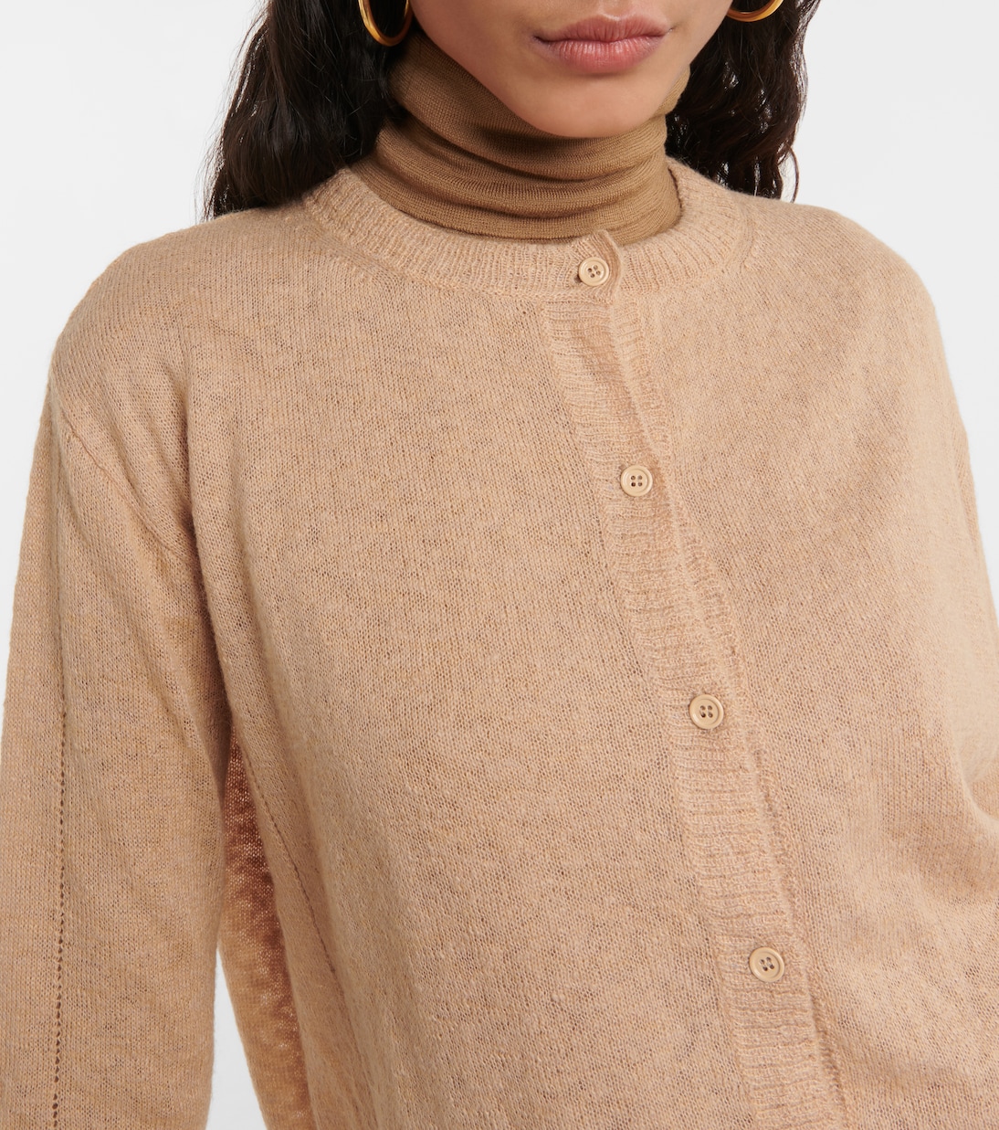 Funghi cotton and mohair-blend cardigan | Max Mara