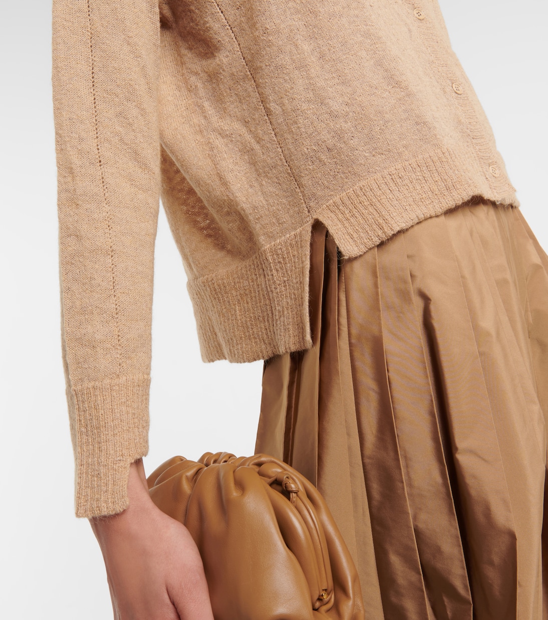 Funghi cotton and mohair-blend cardigan | Max Mara