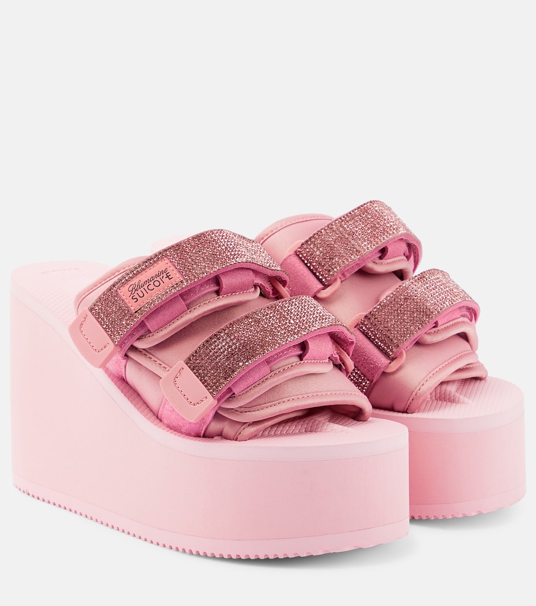 X Suicoke Moto缀饰厚底凉拖鞋 | Blumarine