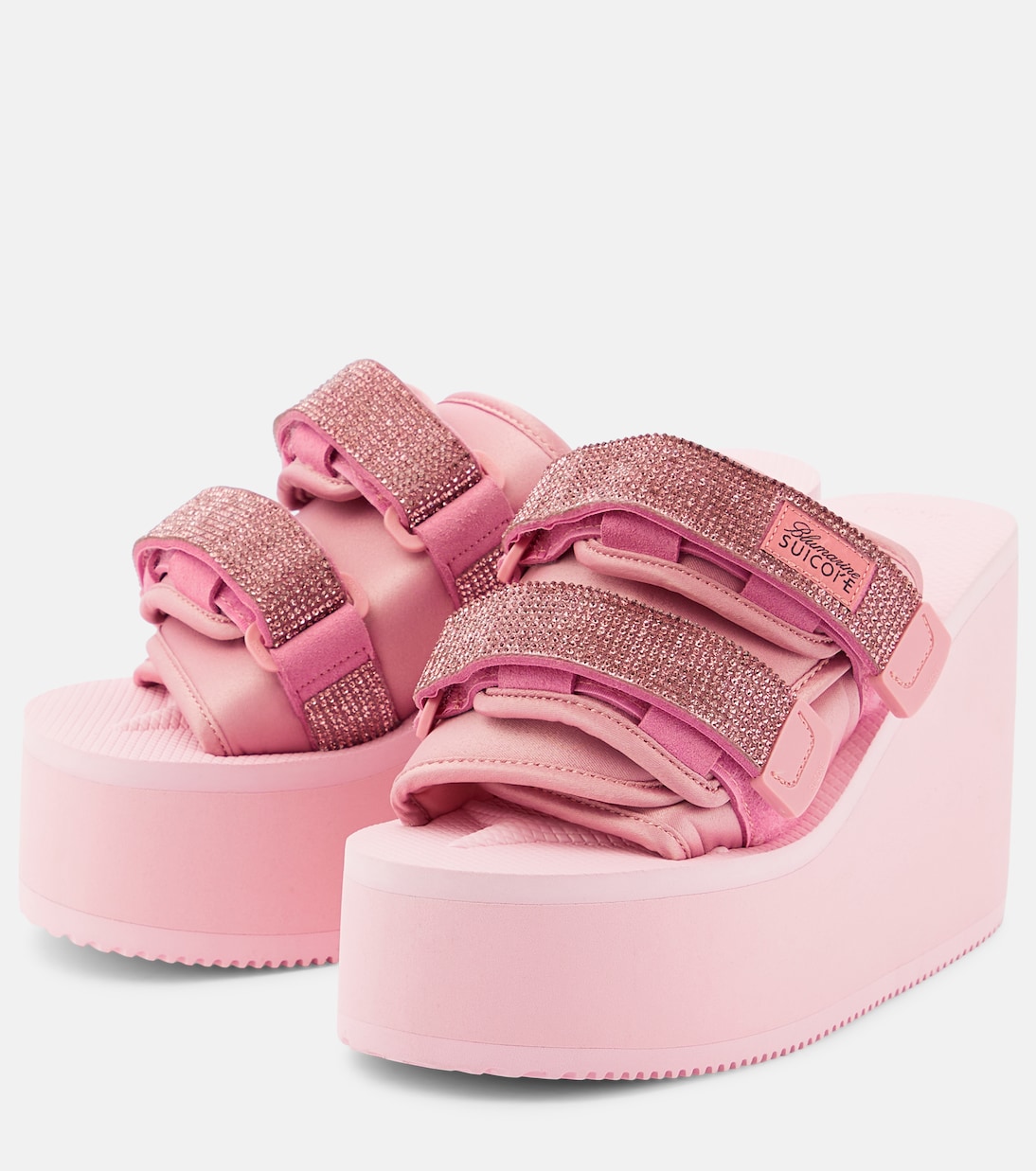 X Suicoke Moto缀饰厚底凉拖鞋 | Blumarine