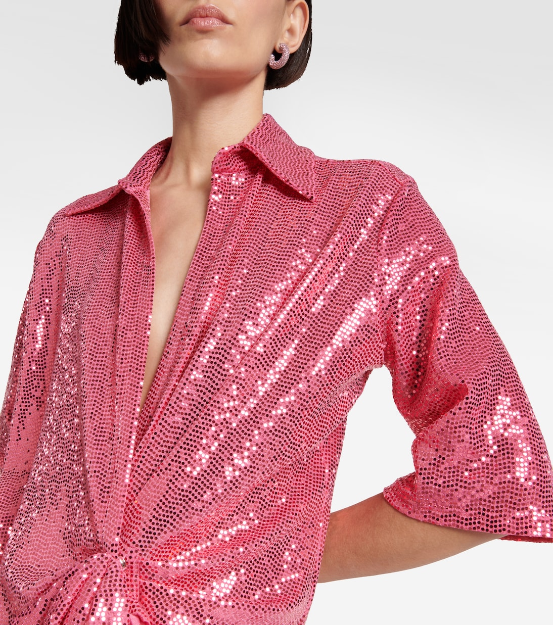 Sequined gathered minidress | Dodo Bar Or