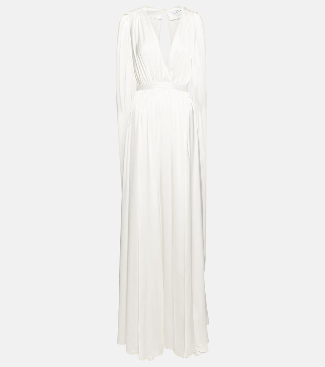 Satin cape gown | Safiyaa