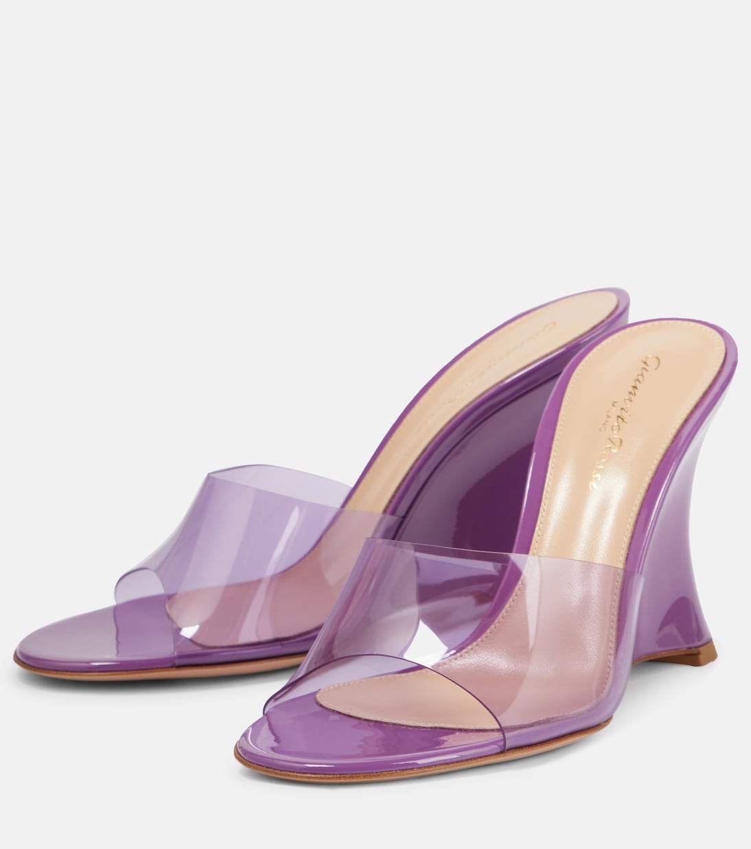 Mules Futura 95 in PVC con zeppa | Gianvito Rossi