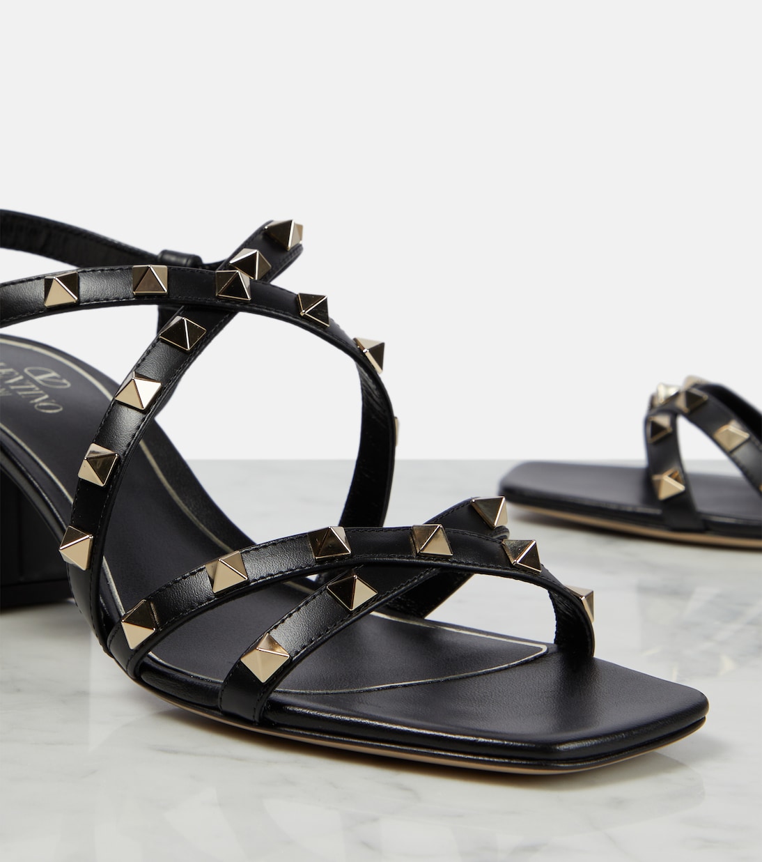 Rockstud leather sandals | Valentino Garavani