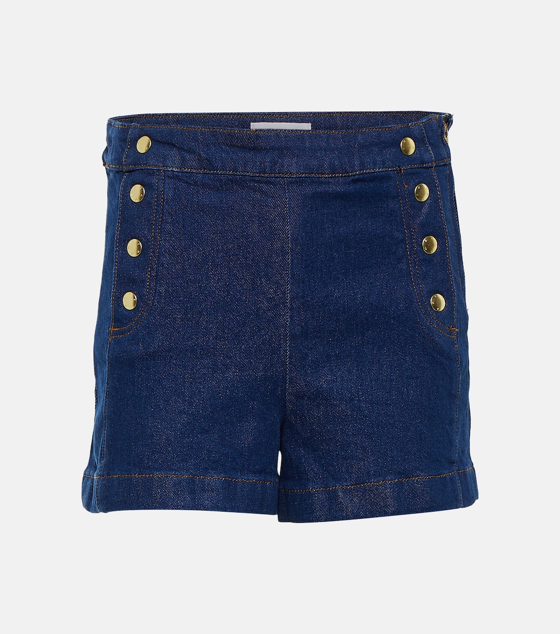 Shorts di jeans Sailor a vita alta | Frame