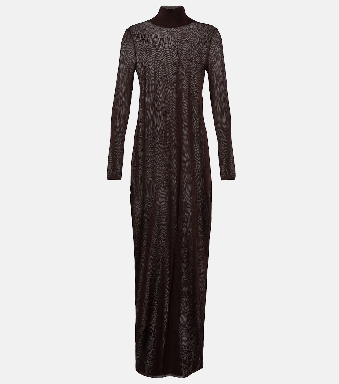 Vestido Maxi de Punto Alaïa con Cuello Alto para Jóvenes
