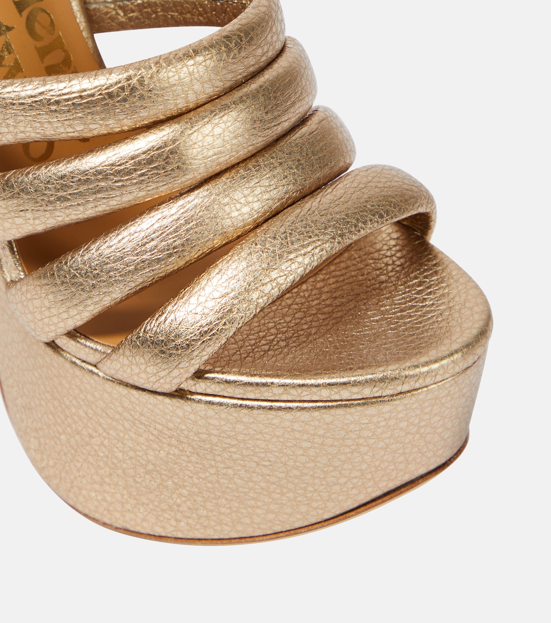 Britney metallic leather platform sandals | Vivienne Westwood