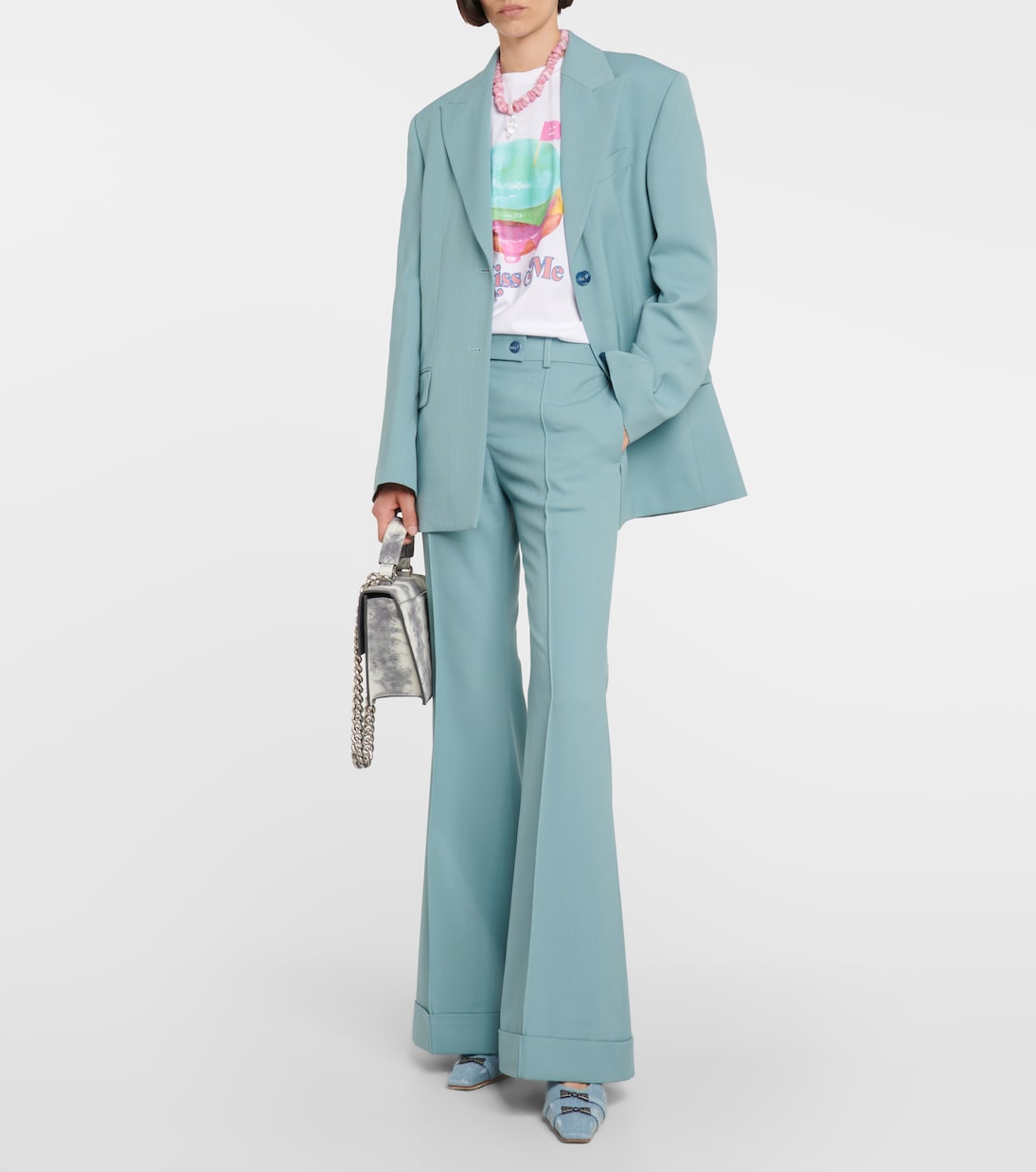 Pantalon ample Pinna à taille mi-haute | Acne Studios