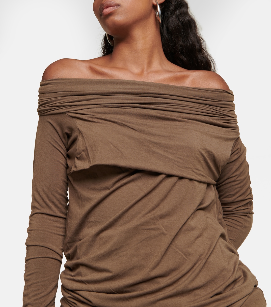 Draped off-shoulder top | Entire Studios