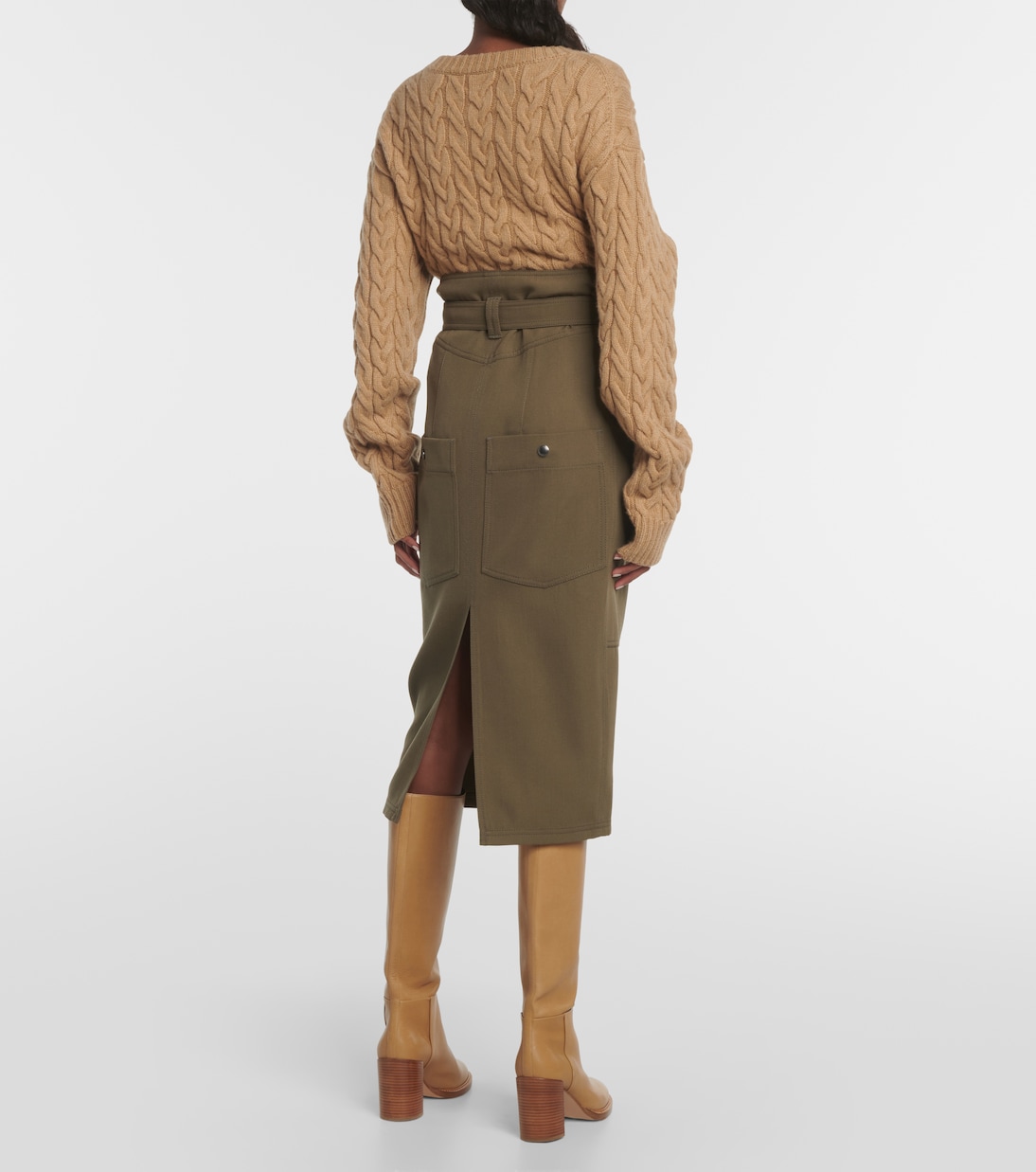 Falda midi de lana | Tod's
