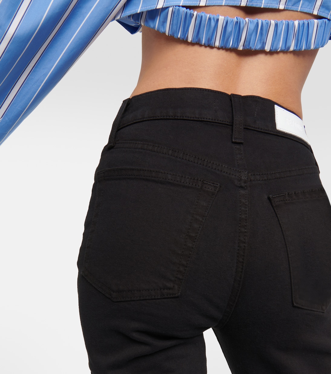 '70s high-rise split-hem bootcut jeans | Re/Done