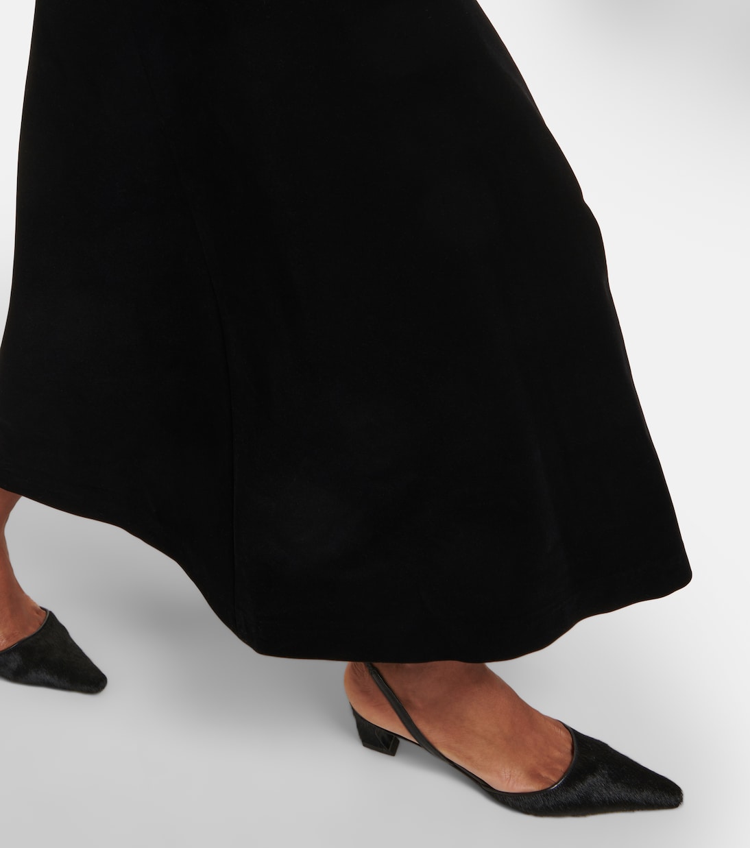 Vestido midi Dushi de terciopelo | Dodo Bar Or