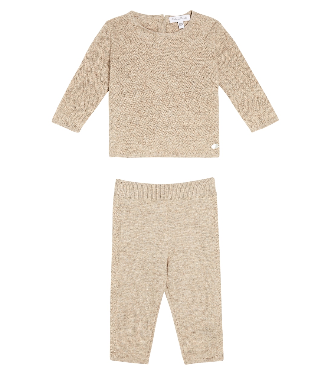 Baby cashmere sweater and pants set | Tartine et Chocolat