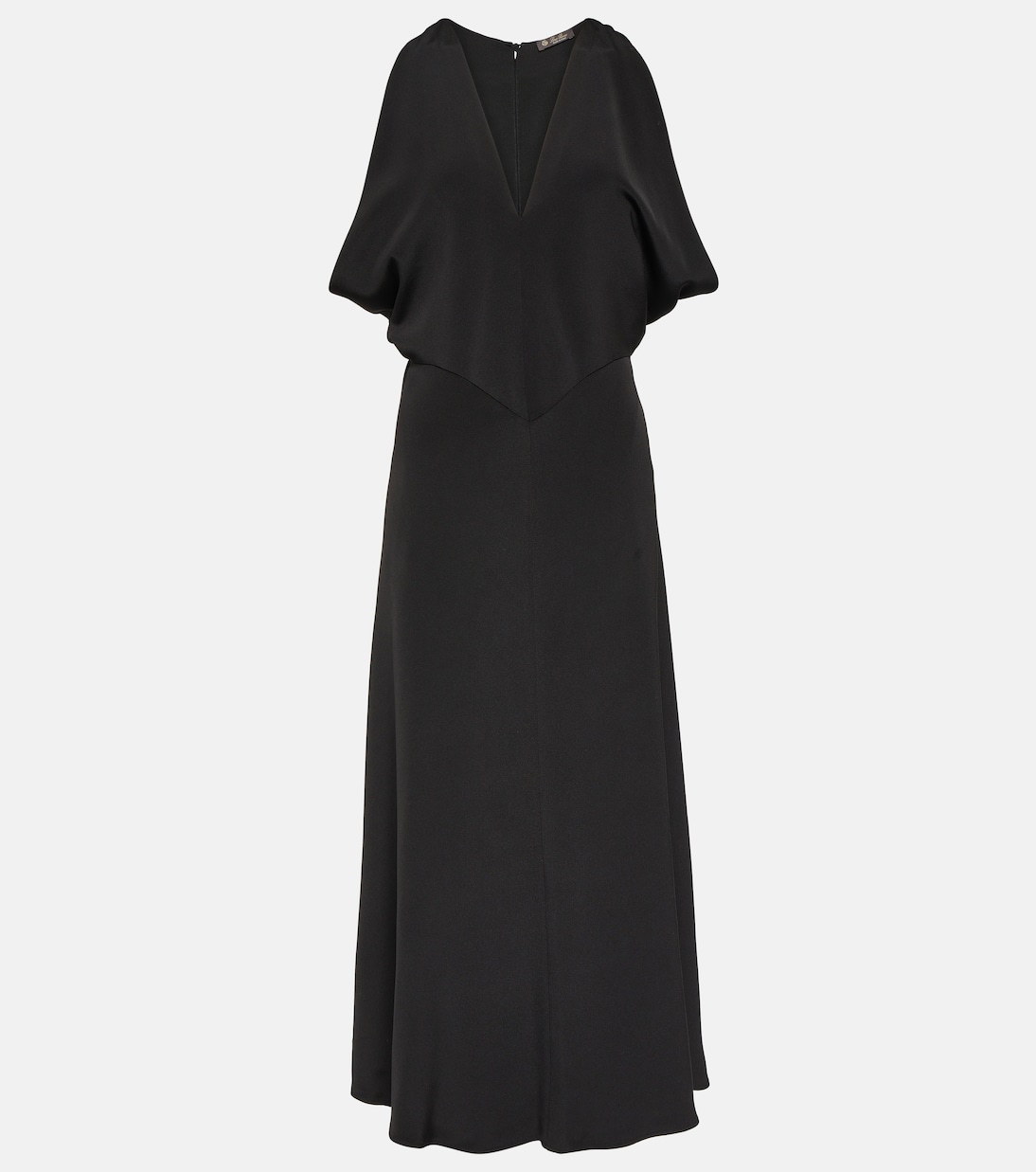 Vestido Largo de Seda Loro Piana con Corte Acampanado para Jóvenes