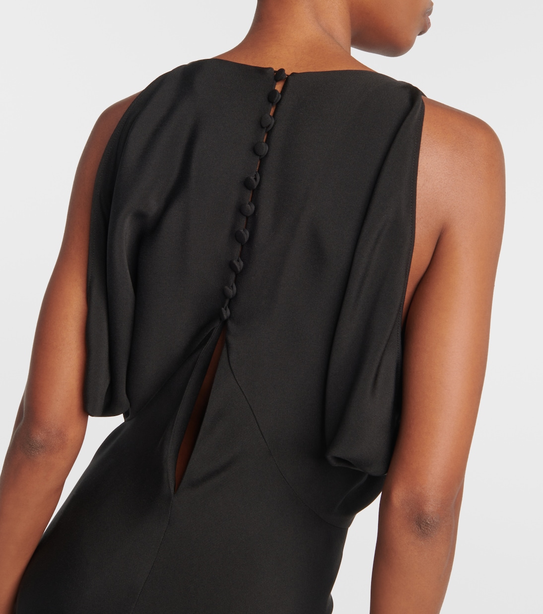 Vestido Largo de Seda Loro Piana con Corte Acampanado para Jóvenes