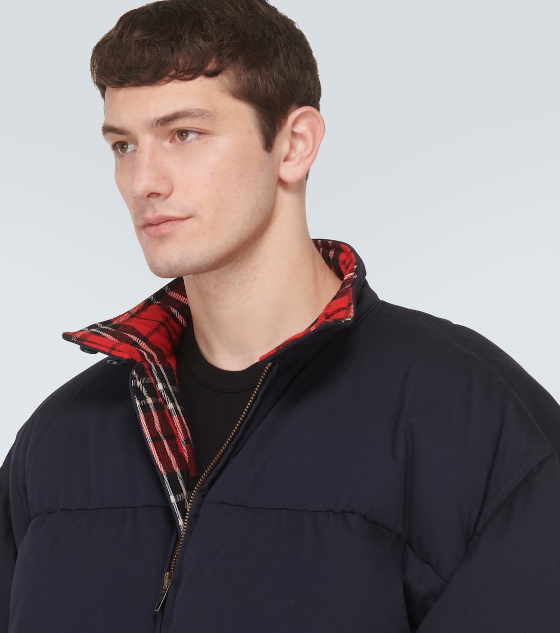 Piumino Cut-Up Harrington in twill | Balenciaga