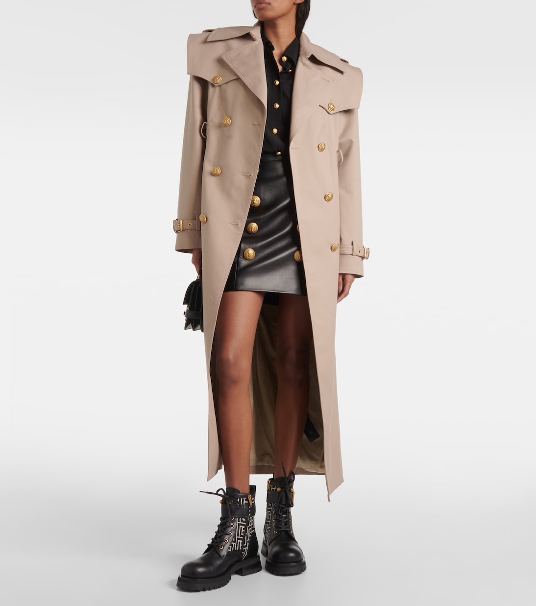 Trench in twill di cotone | Balmain