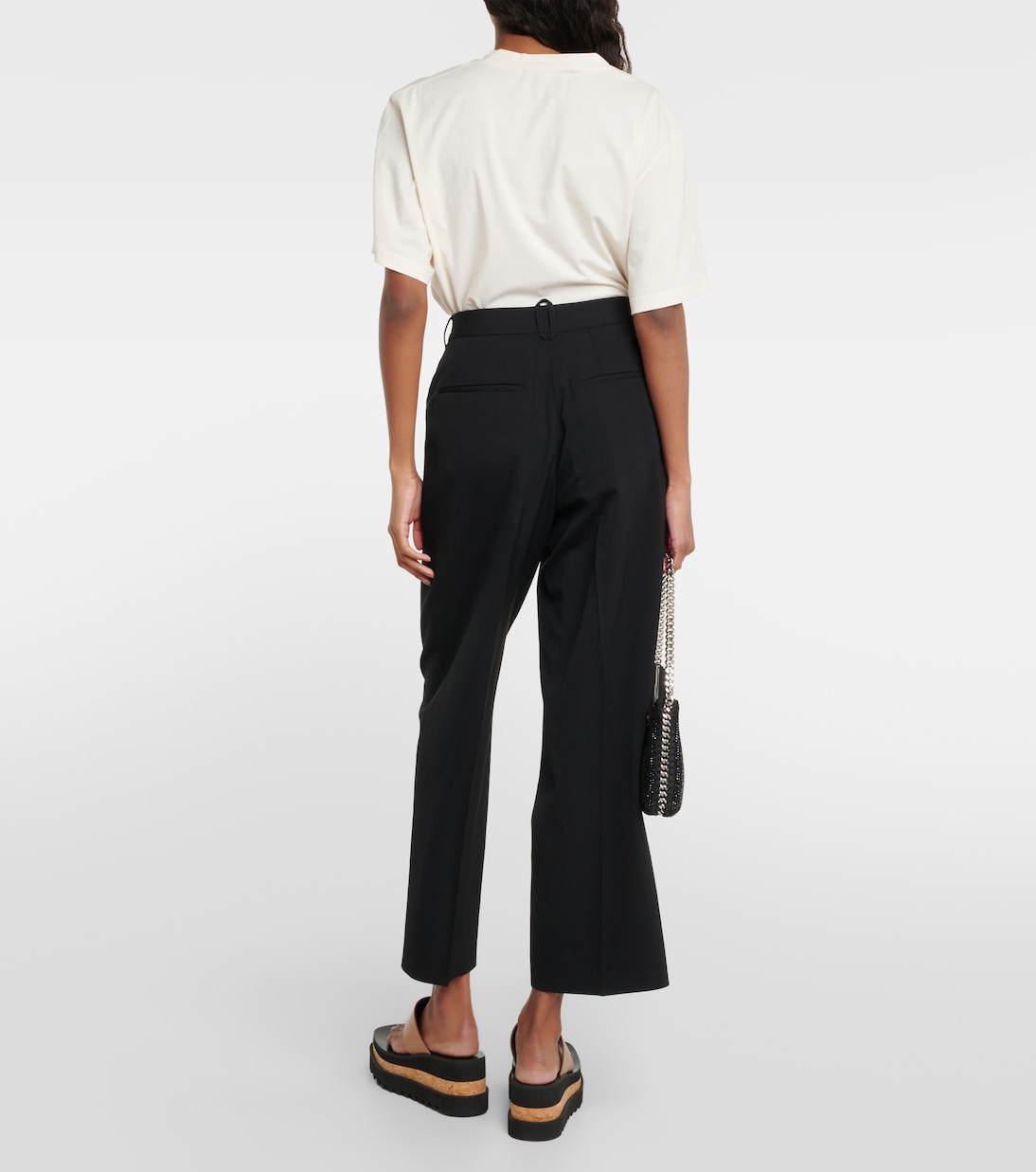 Pantaloni regular in misto lana | Stella McCartney