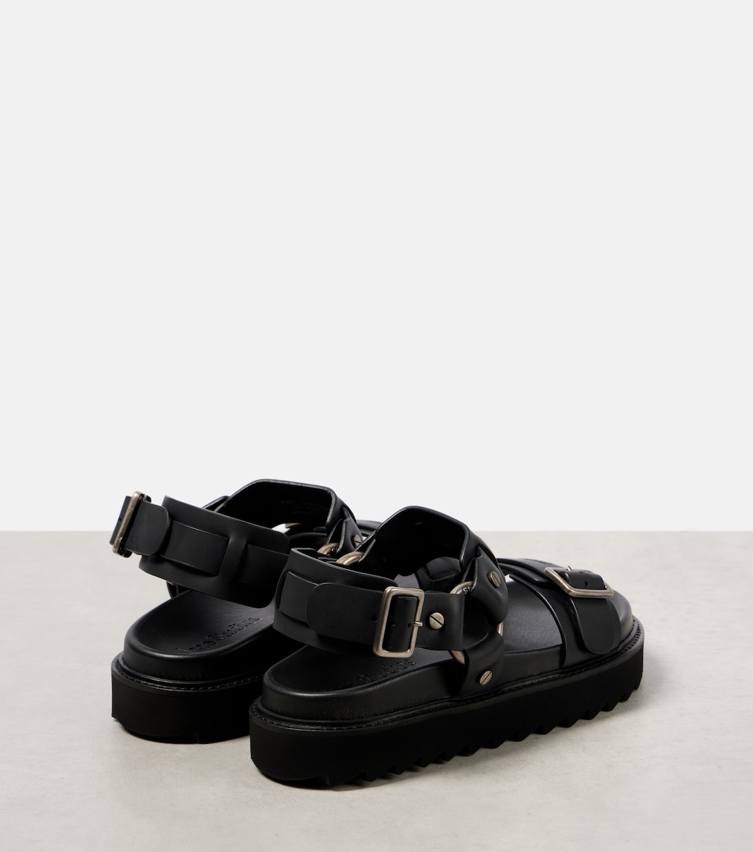 Sandali platform in pelle con effetto debossato ACNE STUDIOS per giovani trendy
