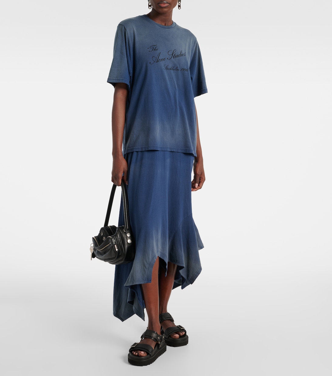 Sandali platform in pelle con effetto debossato ACNE STUDIOS per giovani trendy