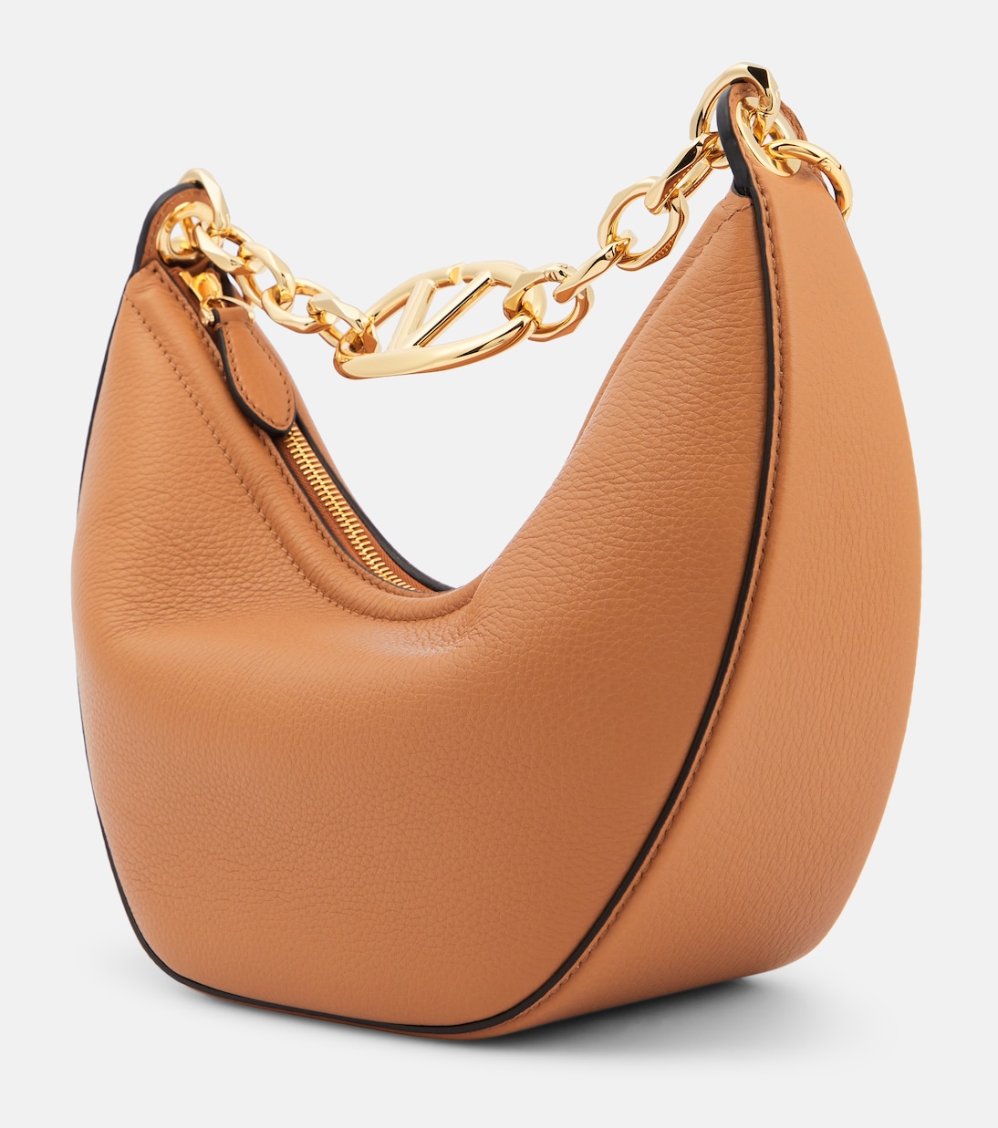 Moon VLogo Small leather shoulder bag | Valentino Garavani