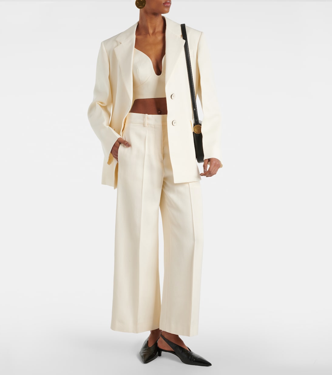 Pantalon ample à taille haute | Jil Sander
