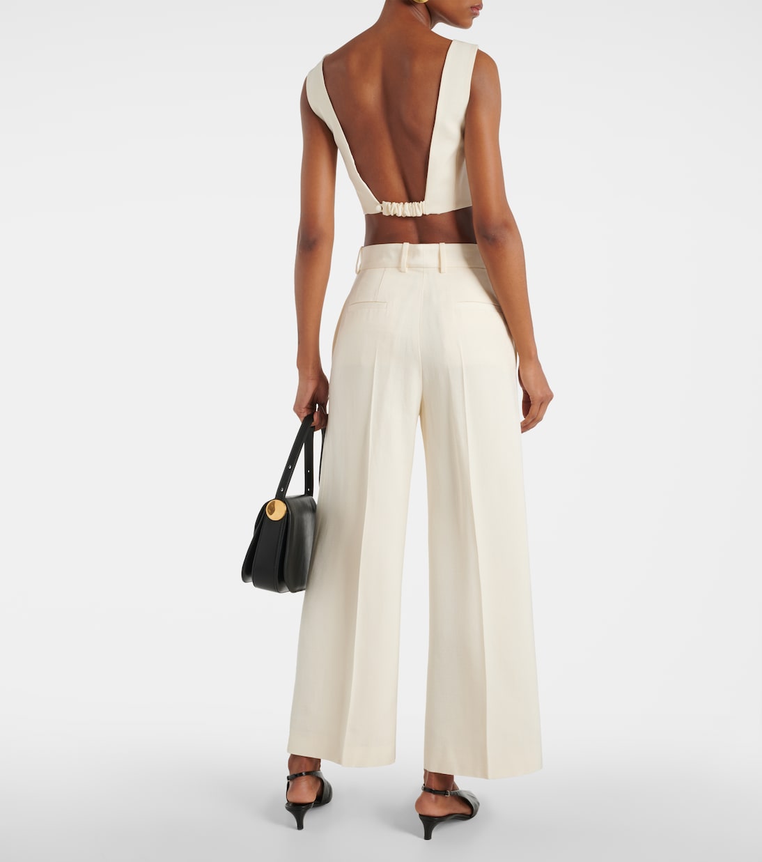 Pantalon ample à taille haute | Jil Sander