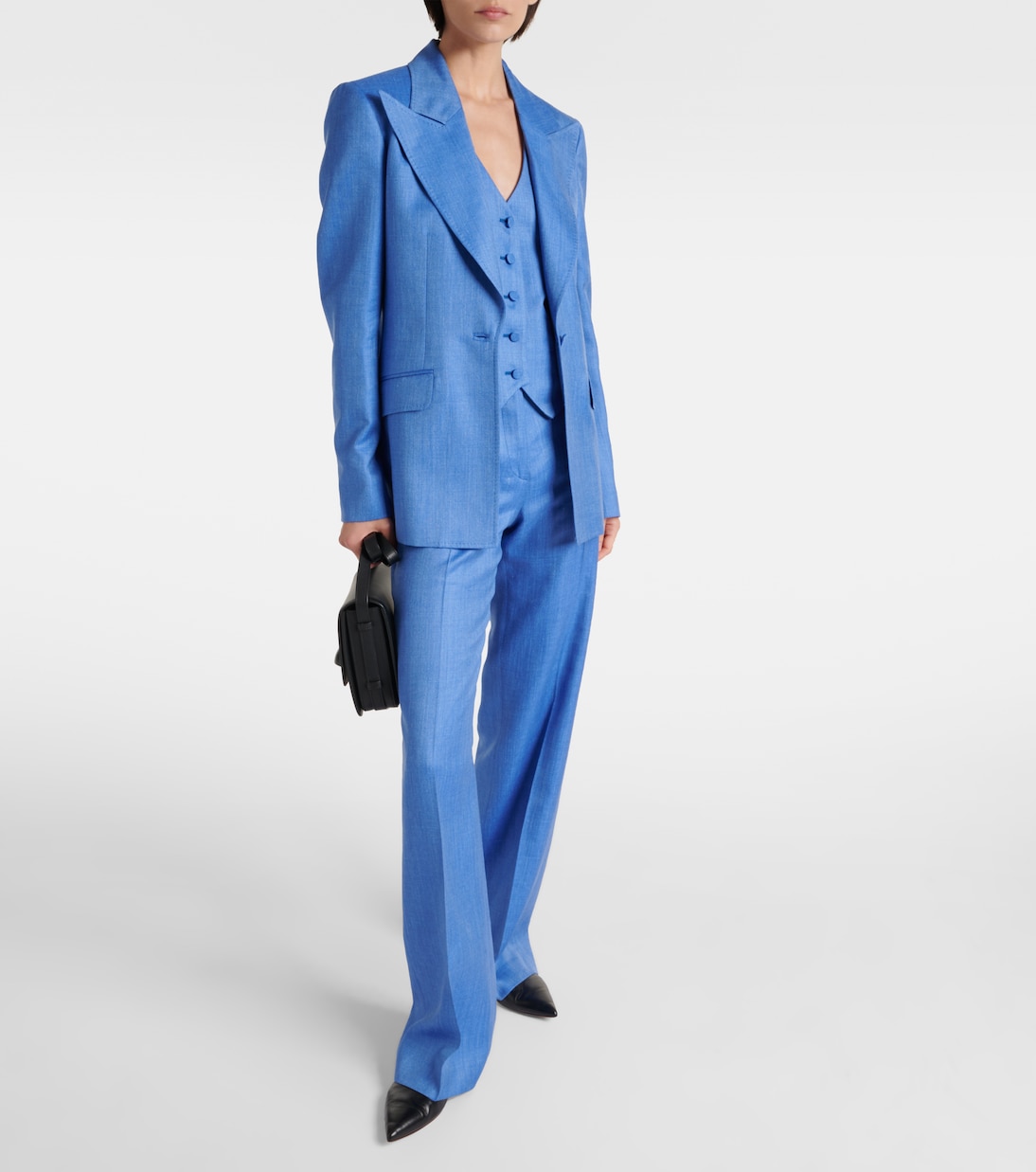 Blazer Leiva en laine, soie et lin | Gabriela Hearst