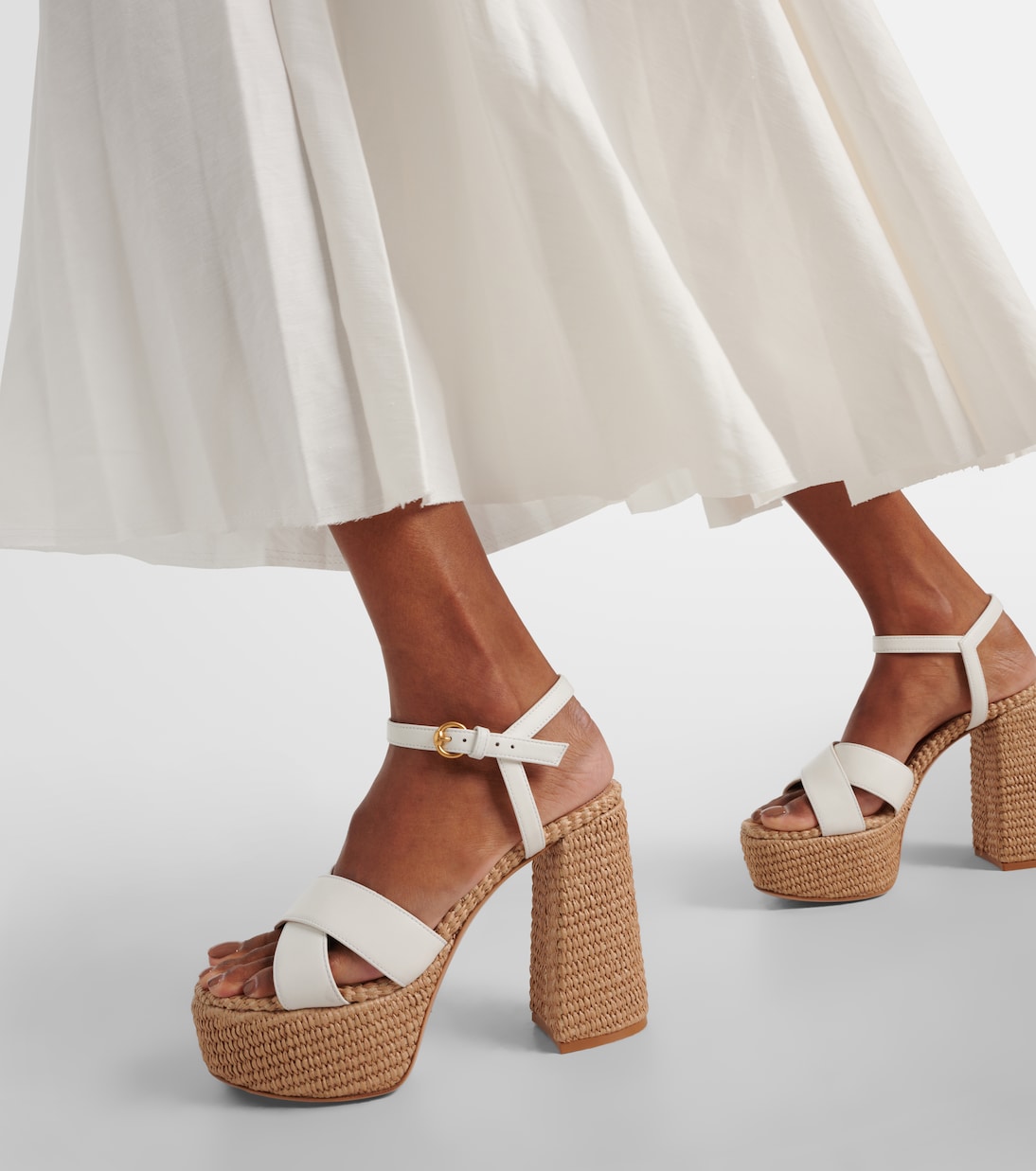 Leather platform sandals | Gianvito Rossi