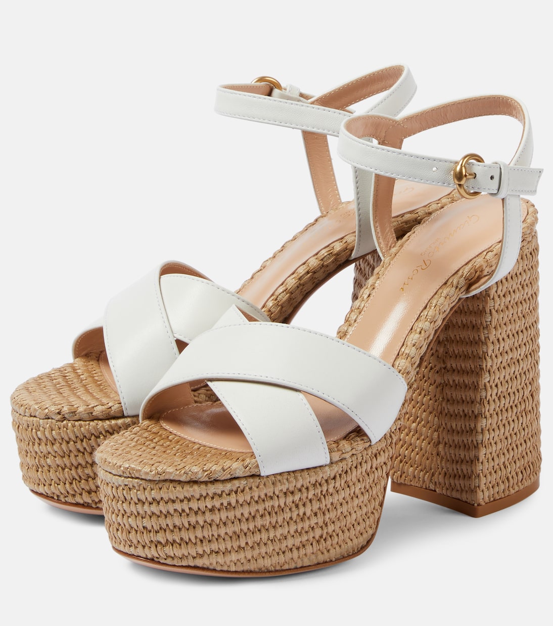 Leather platform sandals | Gianvito Rossi