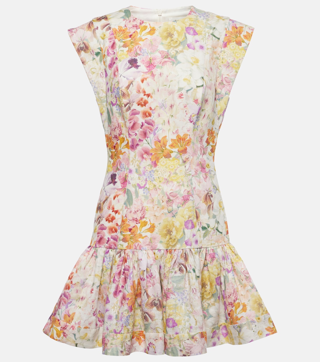 Robe Harmony en lin à fleurs | Zimmermann