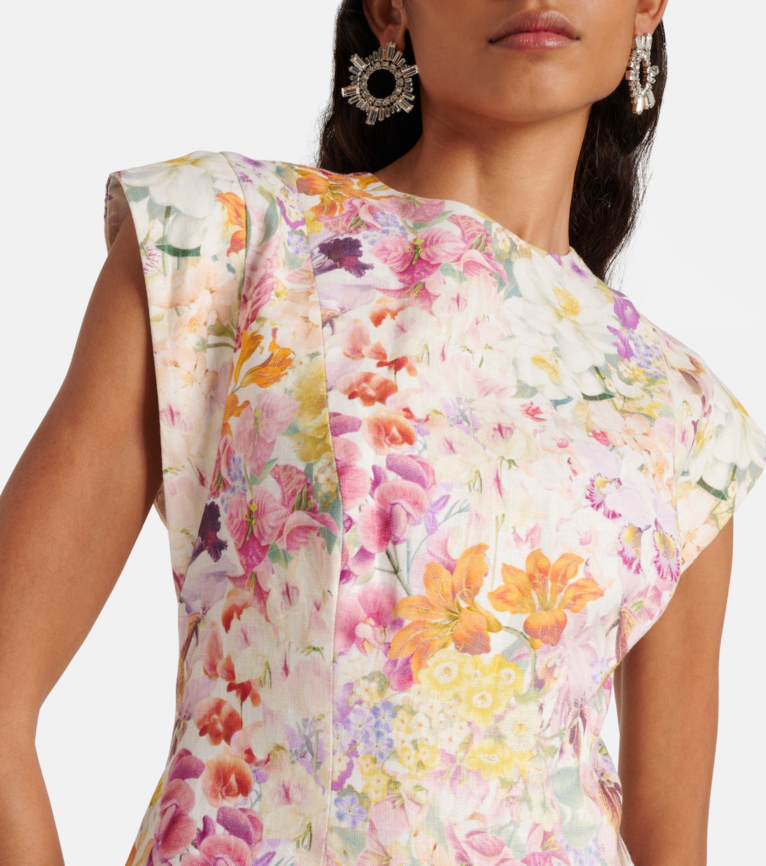 Robe Harmony en lin à fleurs | Zimmermann