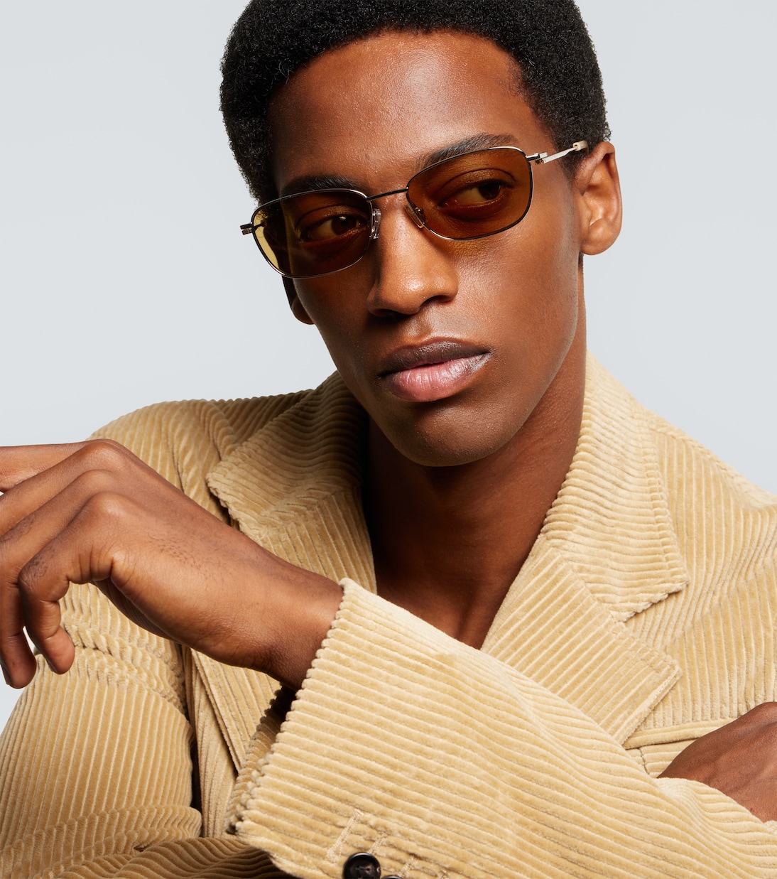 Occhiali da sole rettangolari | Bottega Veneta