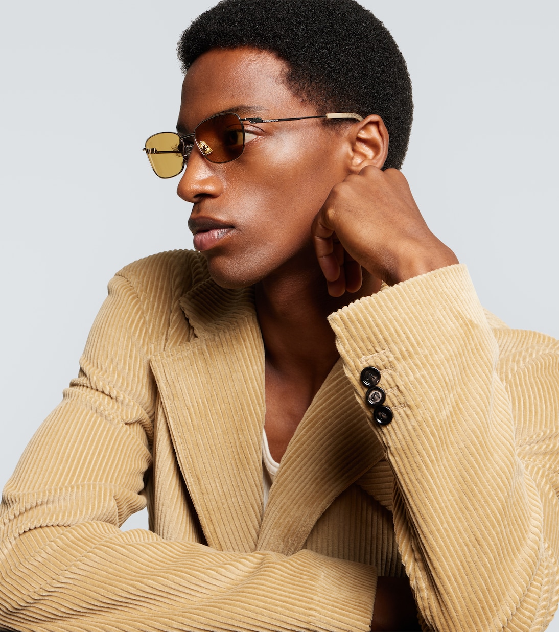 Occhiali da sole rettangolari | Bottega Veneta