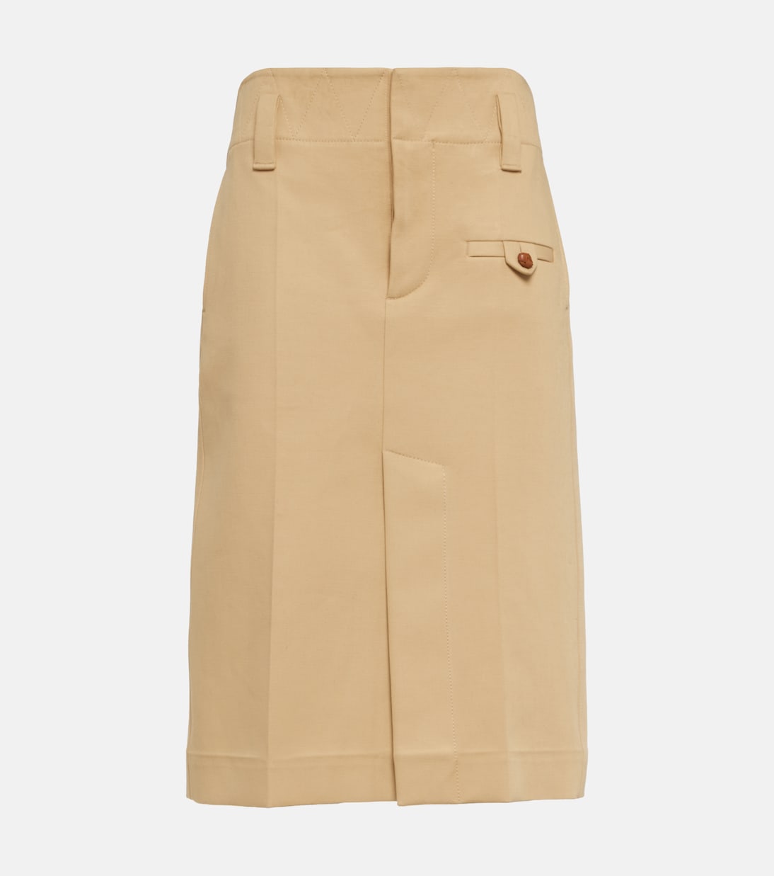 Gonna a tubino in cotone | Bottega Veneta