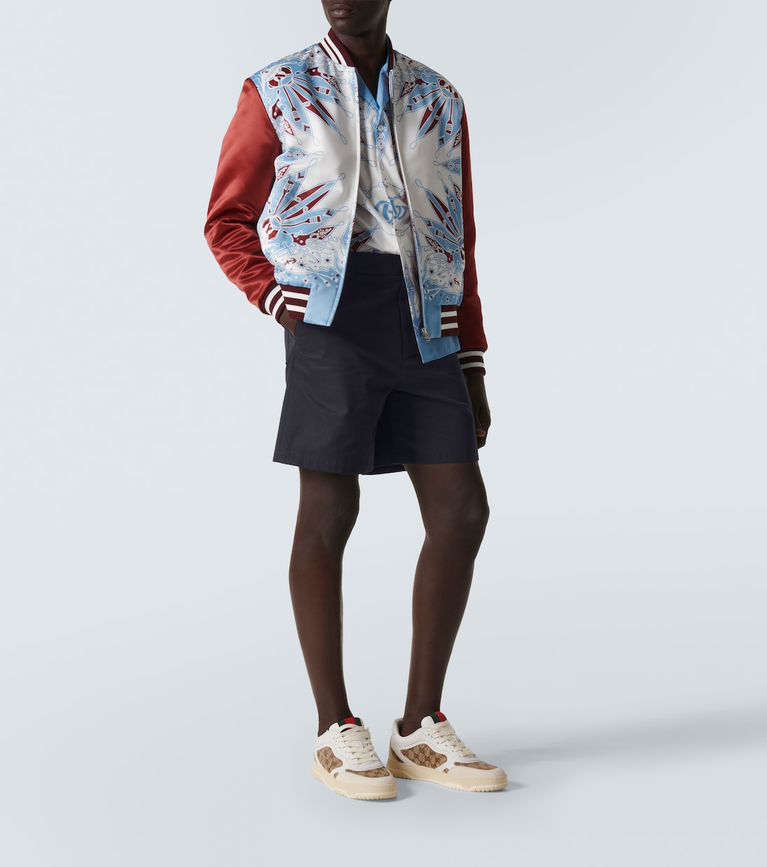 Shorts in twill di cotone | Gucci