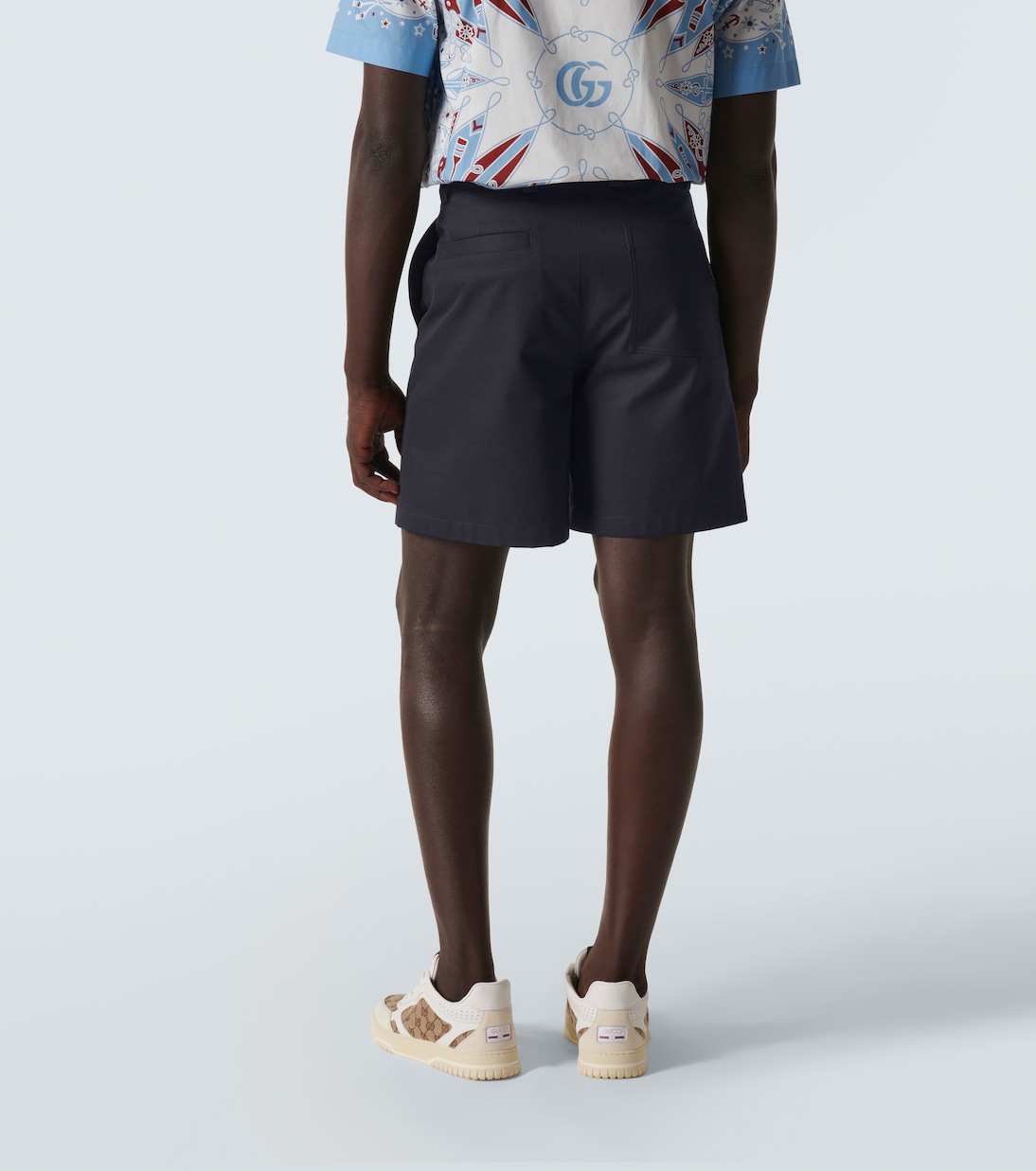 Shorts in twill di cotone | Gucci